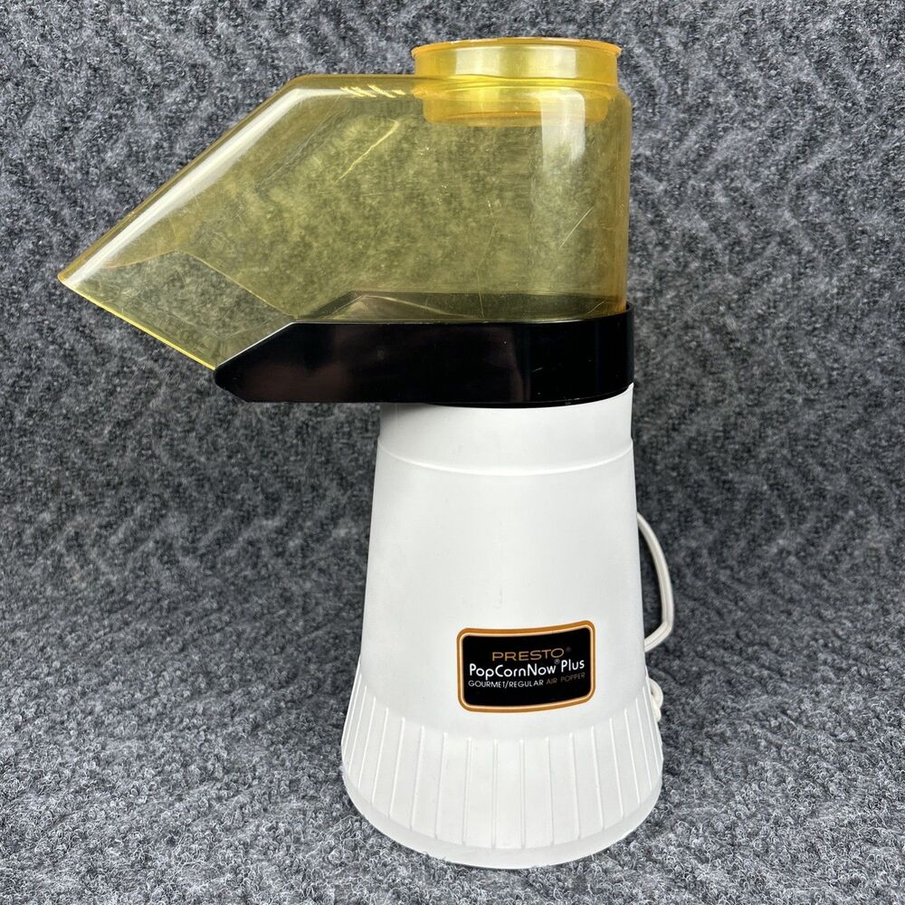 Vintage Presto Popcorn Now Plus Hot Air Popper Model 0482005